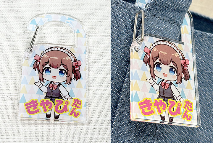 アクリル製カラビナ