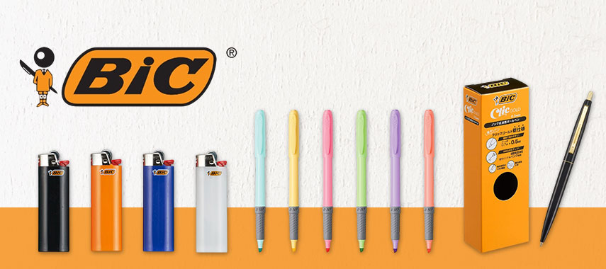 ビック（BIC）の商品に名入れをしてオリジナルノベルティや記念品に