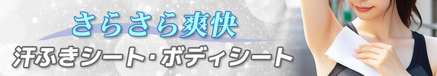 さらさら爽快!汗ふきシート・ボディーシート
