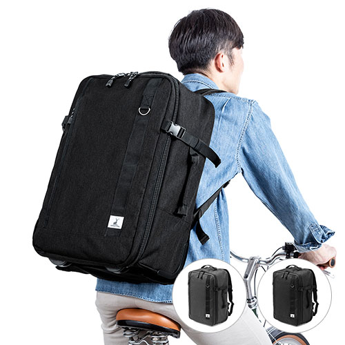サンワサプライ キャスター付きリュック キャリーリュック キャリーバッグ 2WAY 機内持ち込み 大容量 35L キャプテンスタッグ キャスターカバー チェストベルト