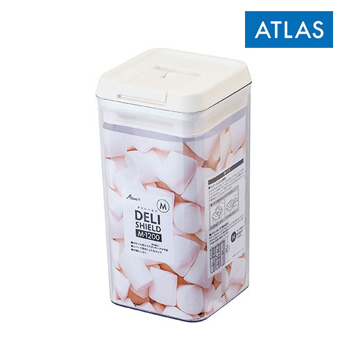 アトラス ワンタッチレバー式キャニスター Mサイズ 1200ml