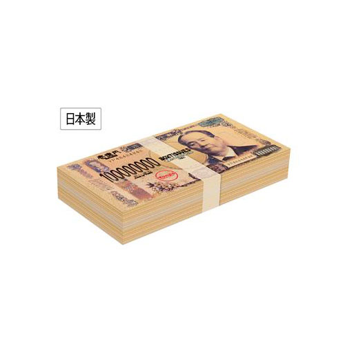 ミニミニ壱億円BOXティッシュ10W　新壱億円
