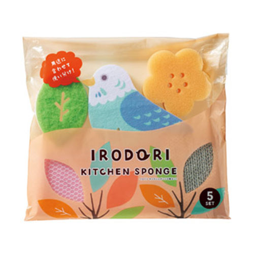 イロドリ　キッチンスポンジ5種セット