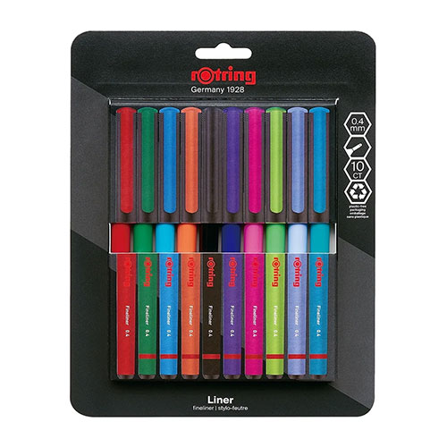 rOtring ライナー フェルトペン 10本セット