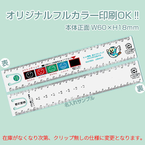 エコ・ストレスチェック直定規・両面20cm