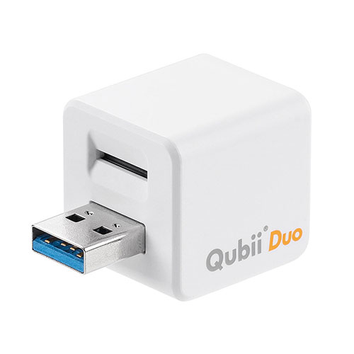 サンワサプライ Qubii Duo USB-A iPhone iPad iOS Android 自動バックアップ 容量不足解消 iPhone15対応
