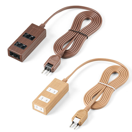 サンワサプライ 電源タップ 3個口 2P 2m マグネット 雷ガード シャッター スイングプラグ トラッキング予防