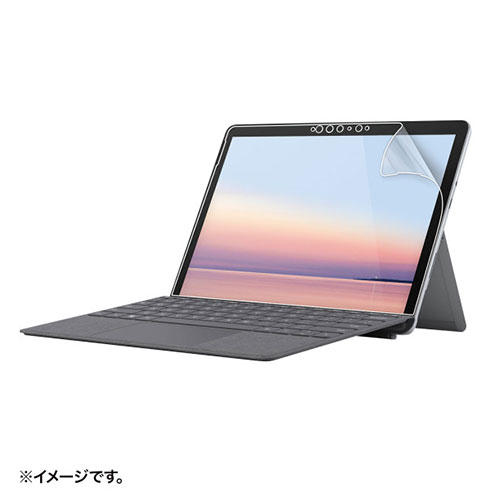 サンワサプライ Microsoft Surface Go 4/3/2用抗菌・抗ウイルス光沢フィルム