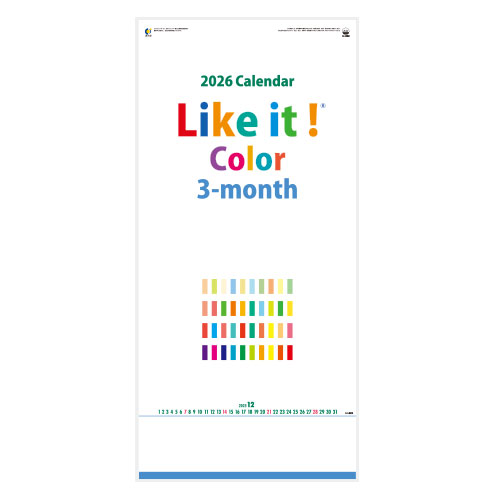 Like it ! Color 3-month（ミシン目入）