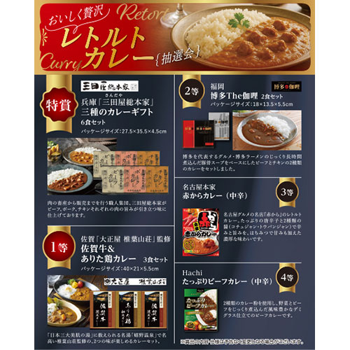 おいしく贅沢 レトルトカレー抽選会30人用